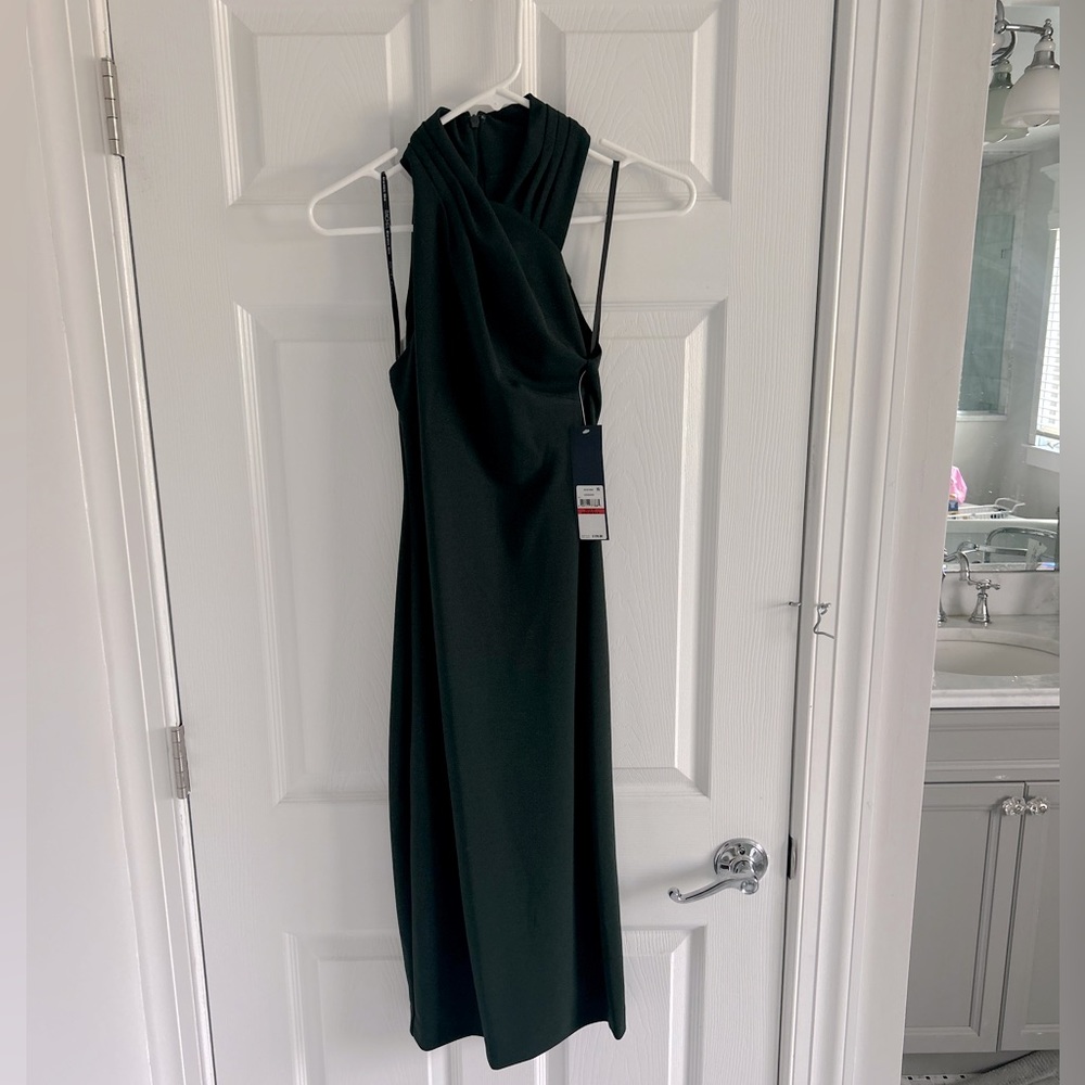 Rachel Roy Forest Green Midi Dress Sz XS